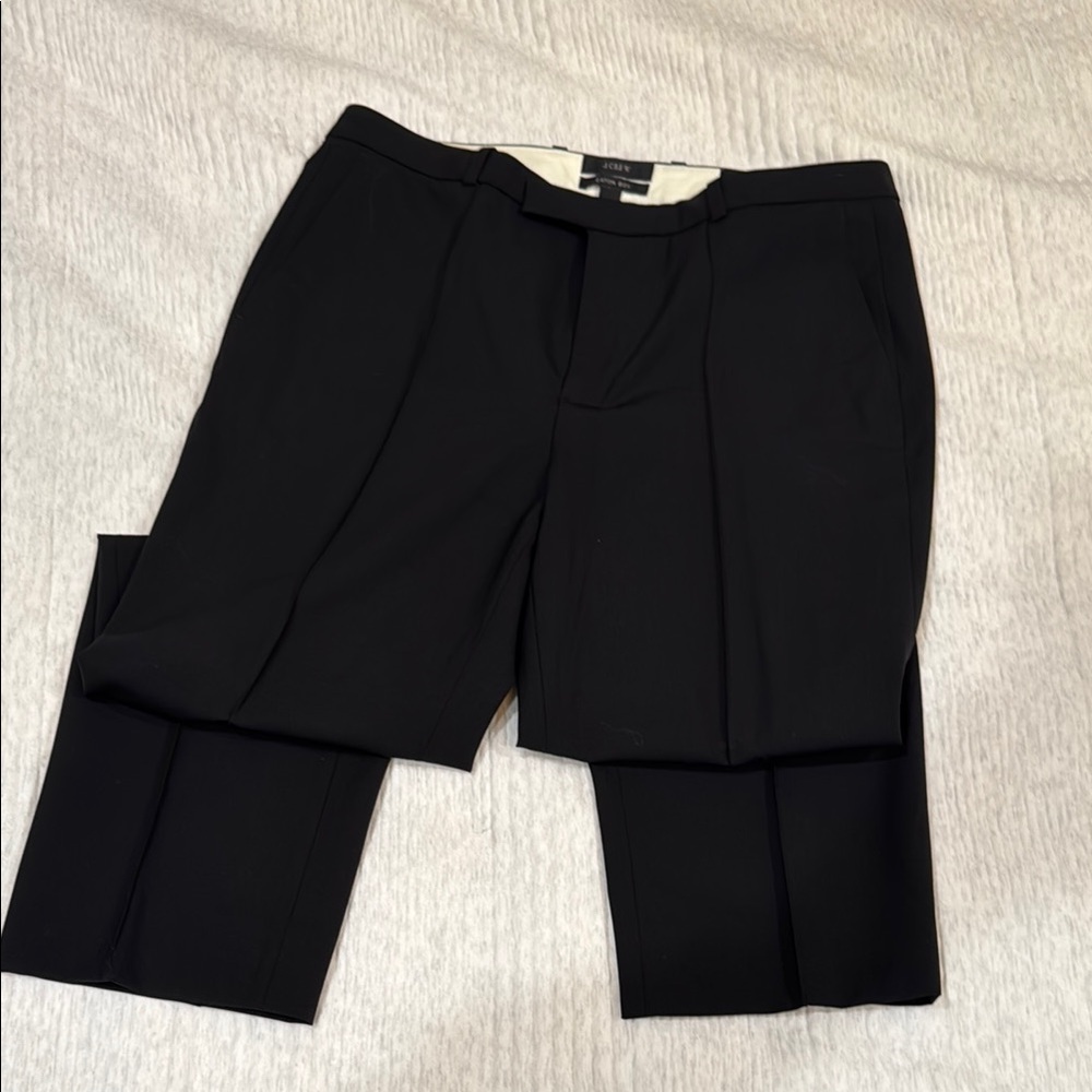 J Crew Women’s Ankle Straight Black Dress Pants